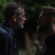 Negan (Jeffrey Dean Morgan) and Aaron (Ross Marquand) have unresolved issues.